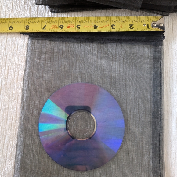 Organza Bags Set Of 25 Extra Large Black Gift Bags Drawstring Sheer - Picture 5 of 7